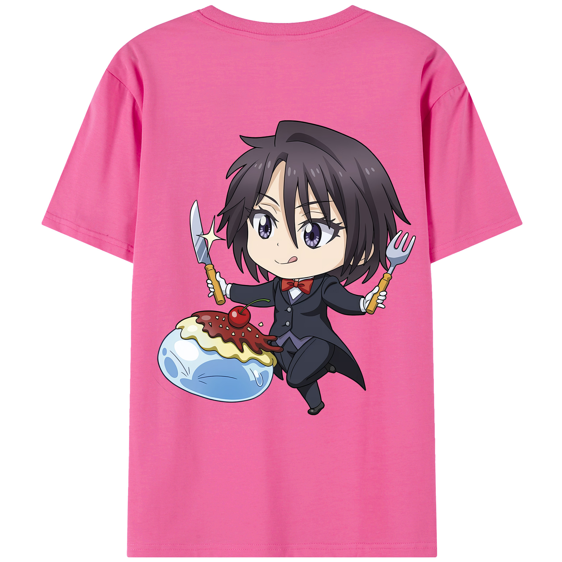 （画像用） 転スラ Regarding Reincarnated to Slime レディース半袖Tシャツ(バックプリント)